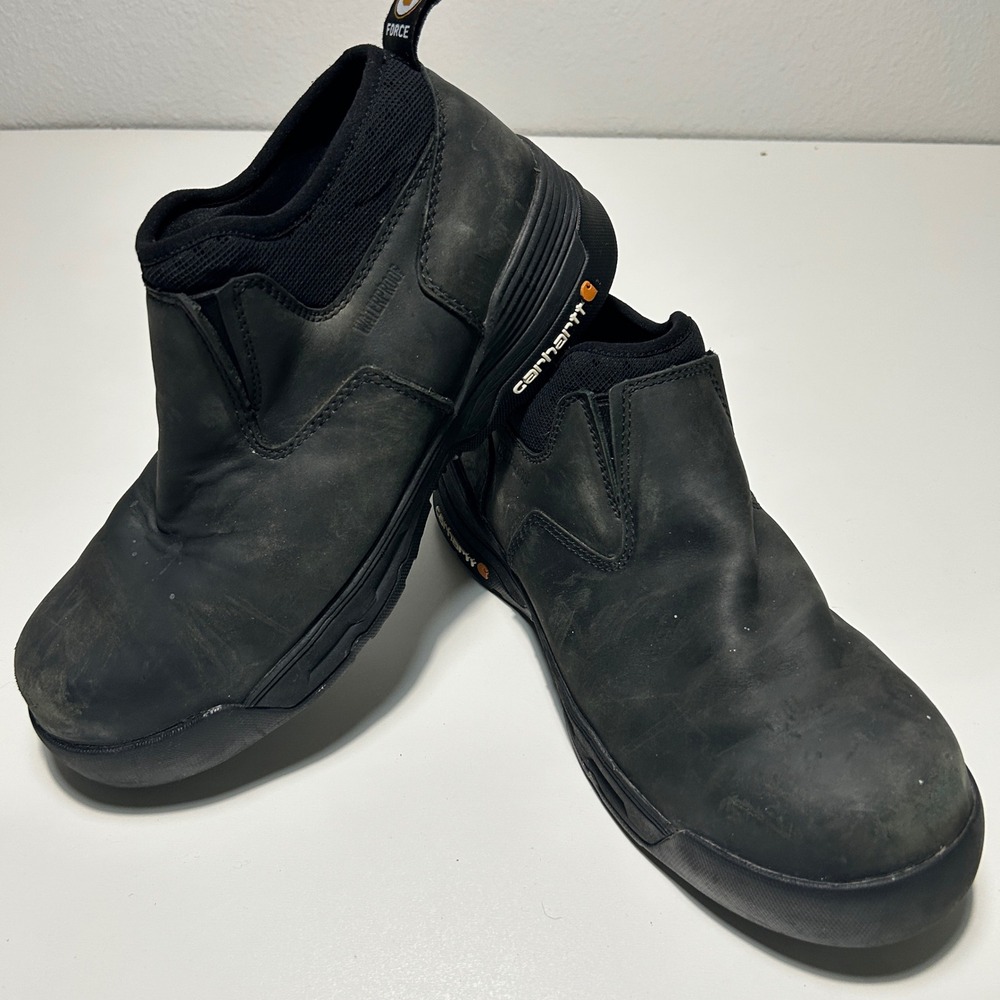 Carhartt Force Romeo Mens 9.5 M Black Waterproof Comp Toe Work Boots CMA4311